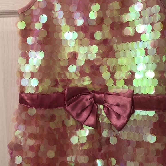 NWT Jojo Siwa pink iridescent paillette romper - Picture 2 of 7